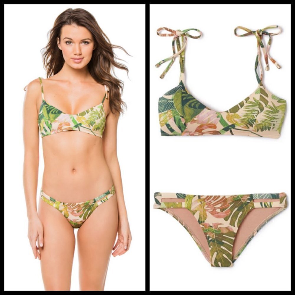 💕VITAMIN A💕 Bikini Zuma Bralette (12 XL)  & Hipster Bottom (10 Large) NWT